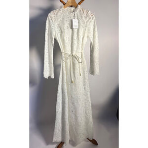 Zimmermann Ottie Embroidered Long Dress — Ivory (AU 1 / US 6) Retail $1,200+